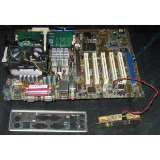 Материнская плата Asus P4PE (FireWire) с процессором Intel Pentium-4 2.4GHz s.478 и памятью 768Mb DDR1 Б/У (Великий Новгород)