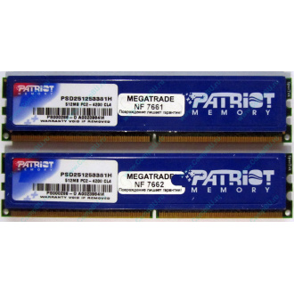 Память 1Gb (2x512Mb) DDR2 Patriot PSD251253381H pc4200 533MHz (Великий Новгород)